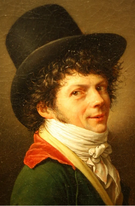Jean - Baptiste Wicar, Autoritratto, Princeton University Art Museum, dettaglio